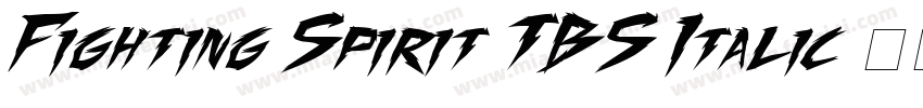 Fighting Spirit TBS Italic字体转换